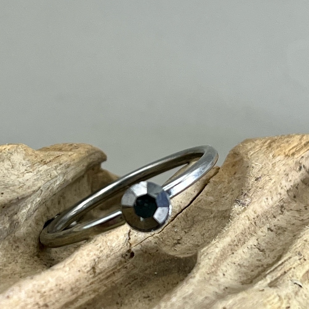 Sophisticated Smokey Quartz and Silver Solitaire Ring